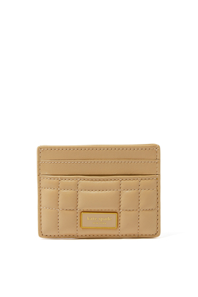 Evelyn Quilted Leather Card Case